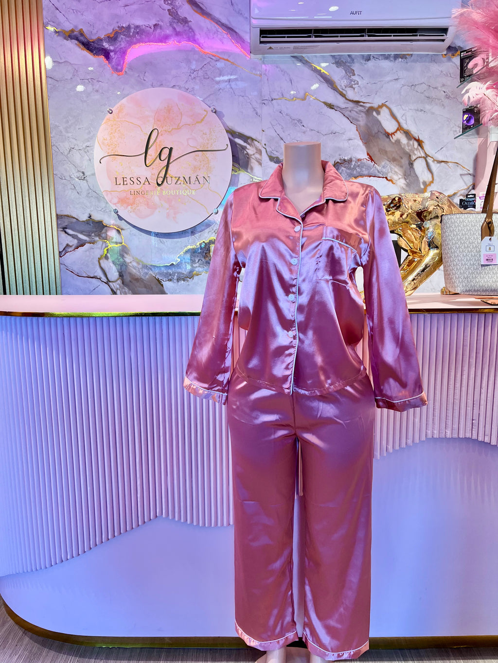Pijama Rosa de Pantalón