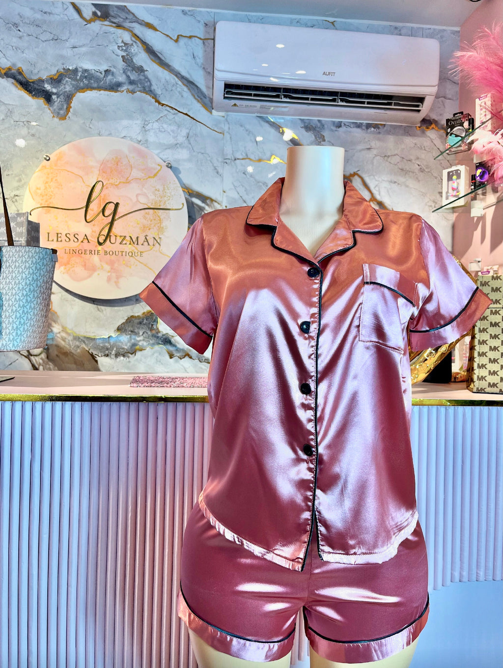 Pijama Rosa de Short