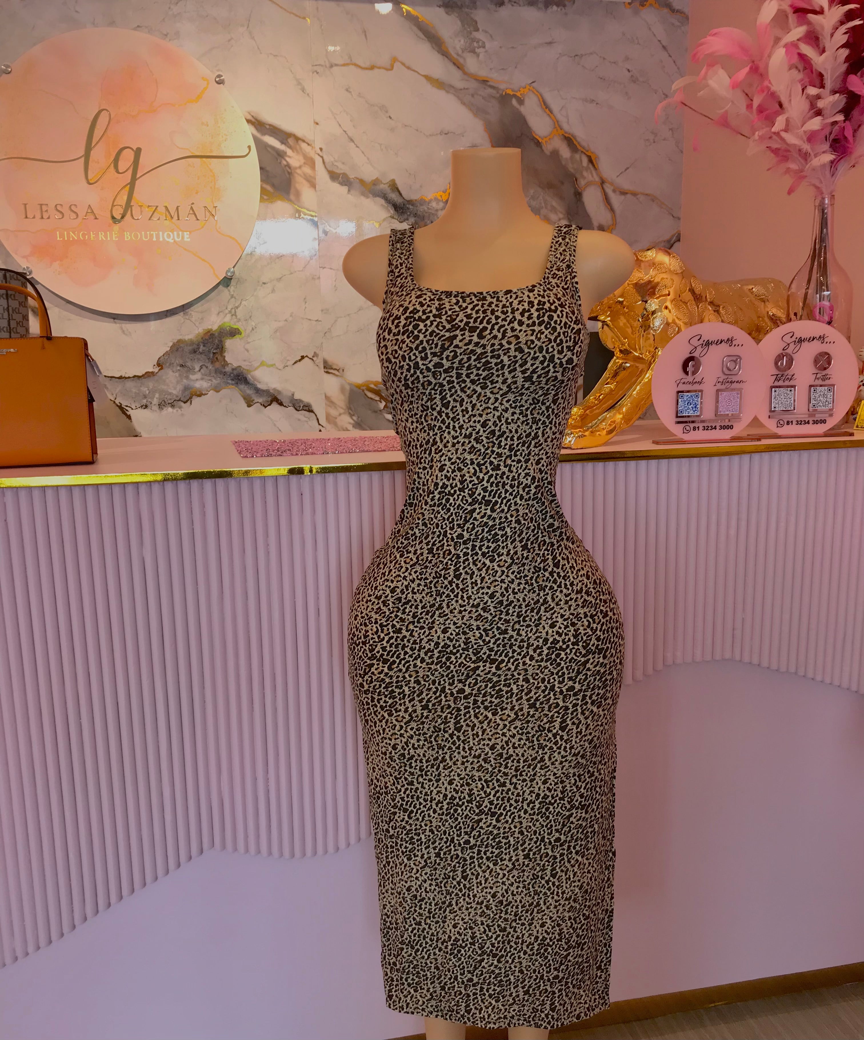 Vestido leopardo
