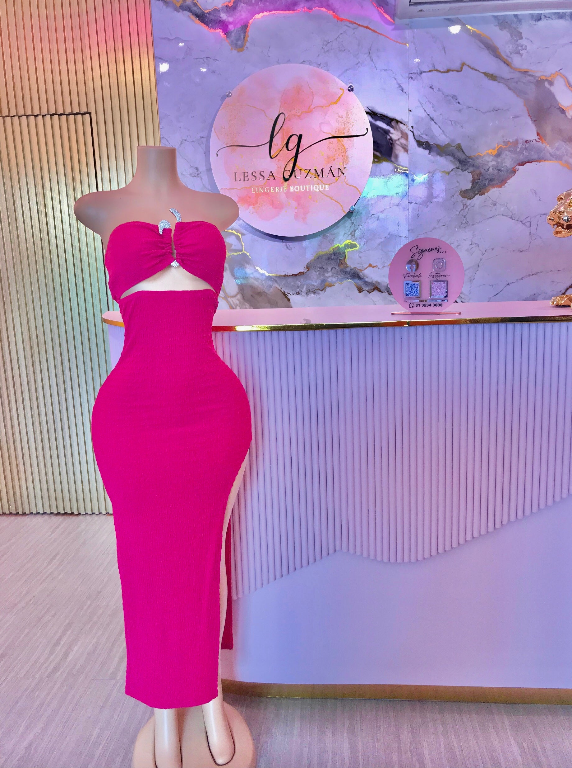 Vestido rosa
