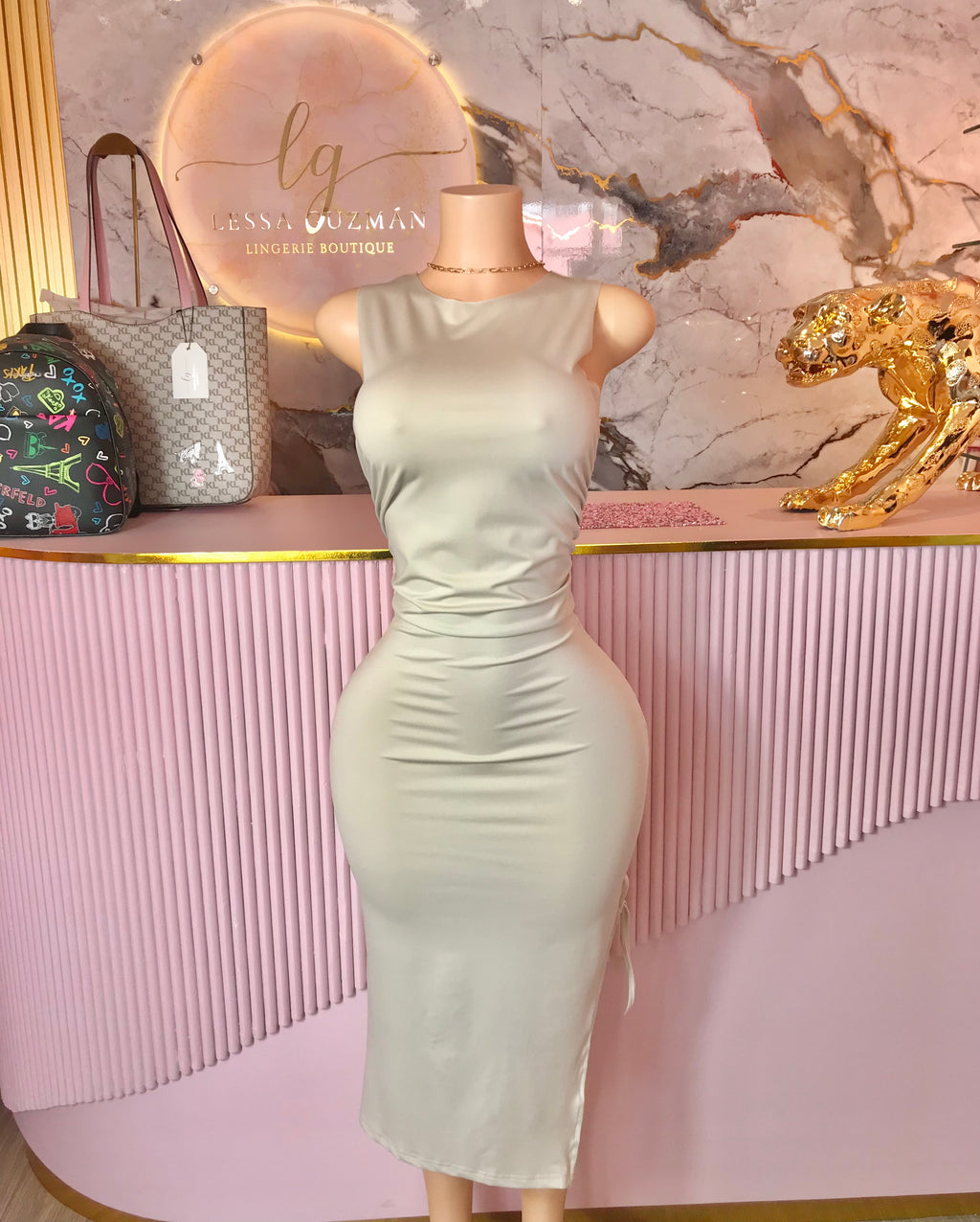 Vestido Beige