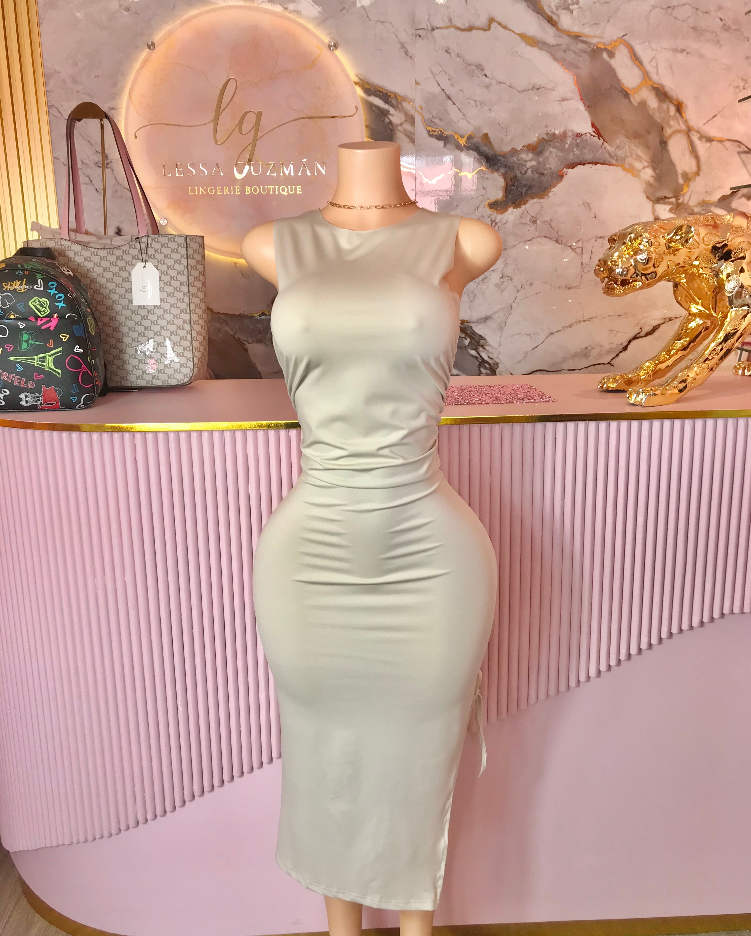 Vestido Beige