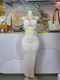 Vestido rosa pastel
