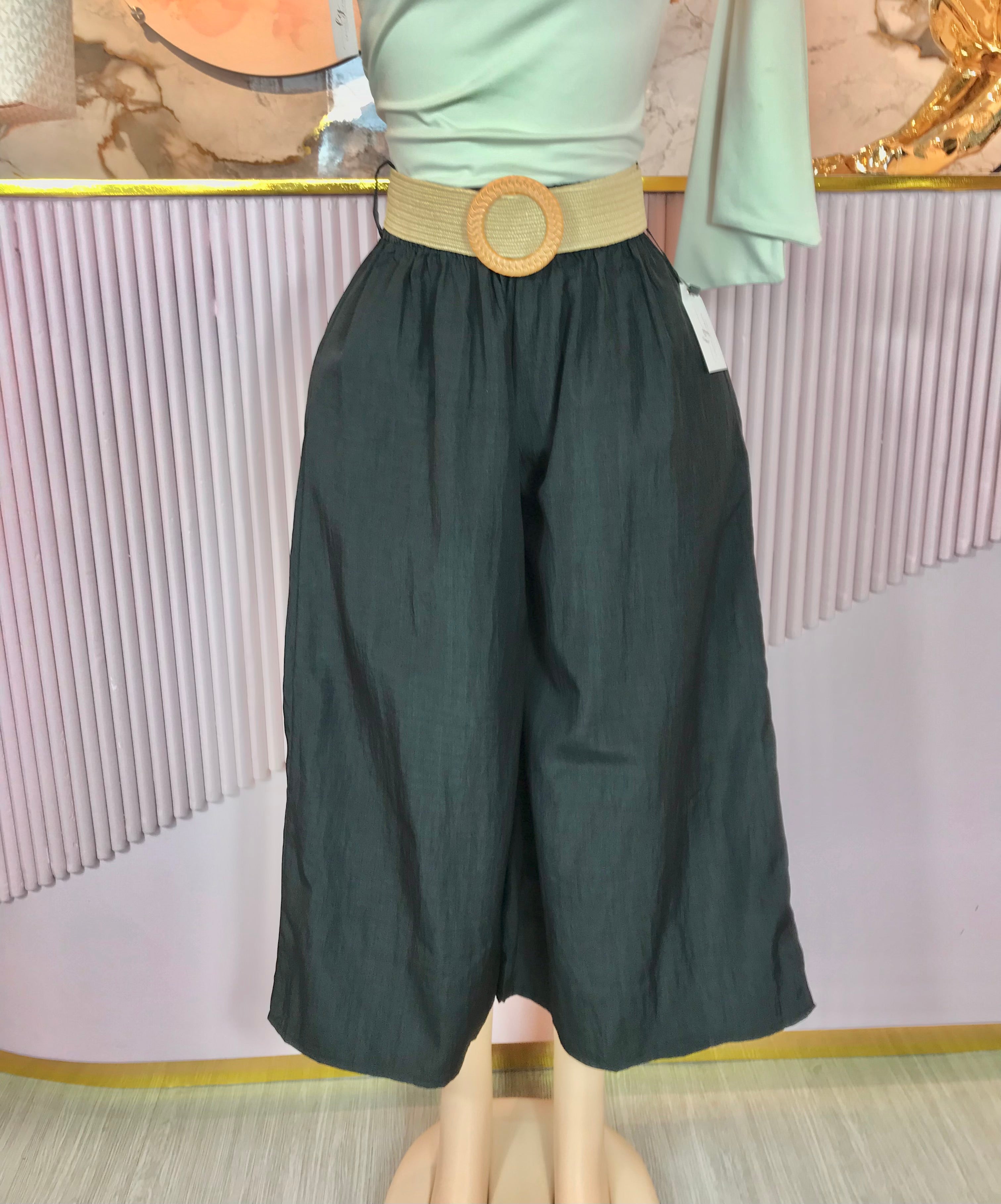 Pantalones con cinto