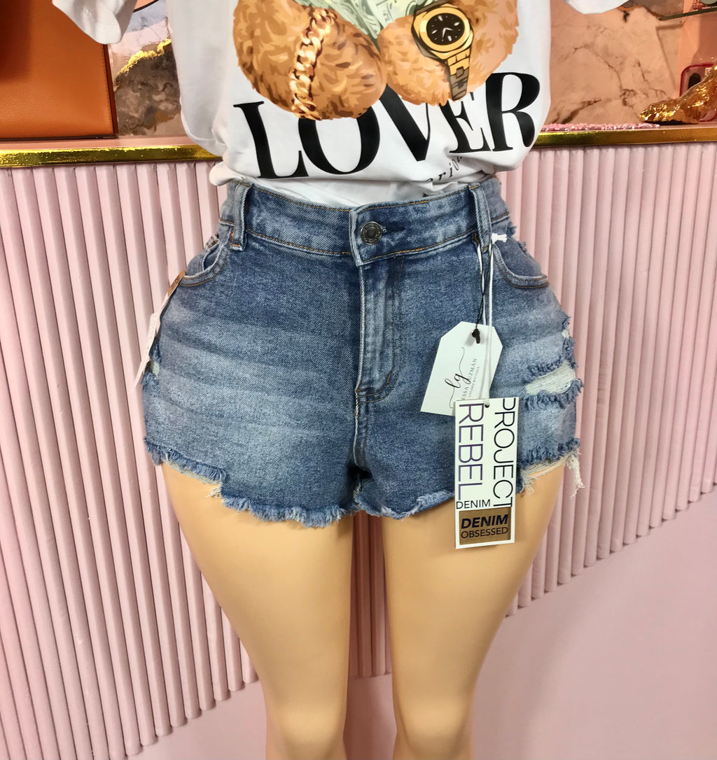 Short De Mezclilla Project Rebel Denim