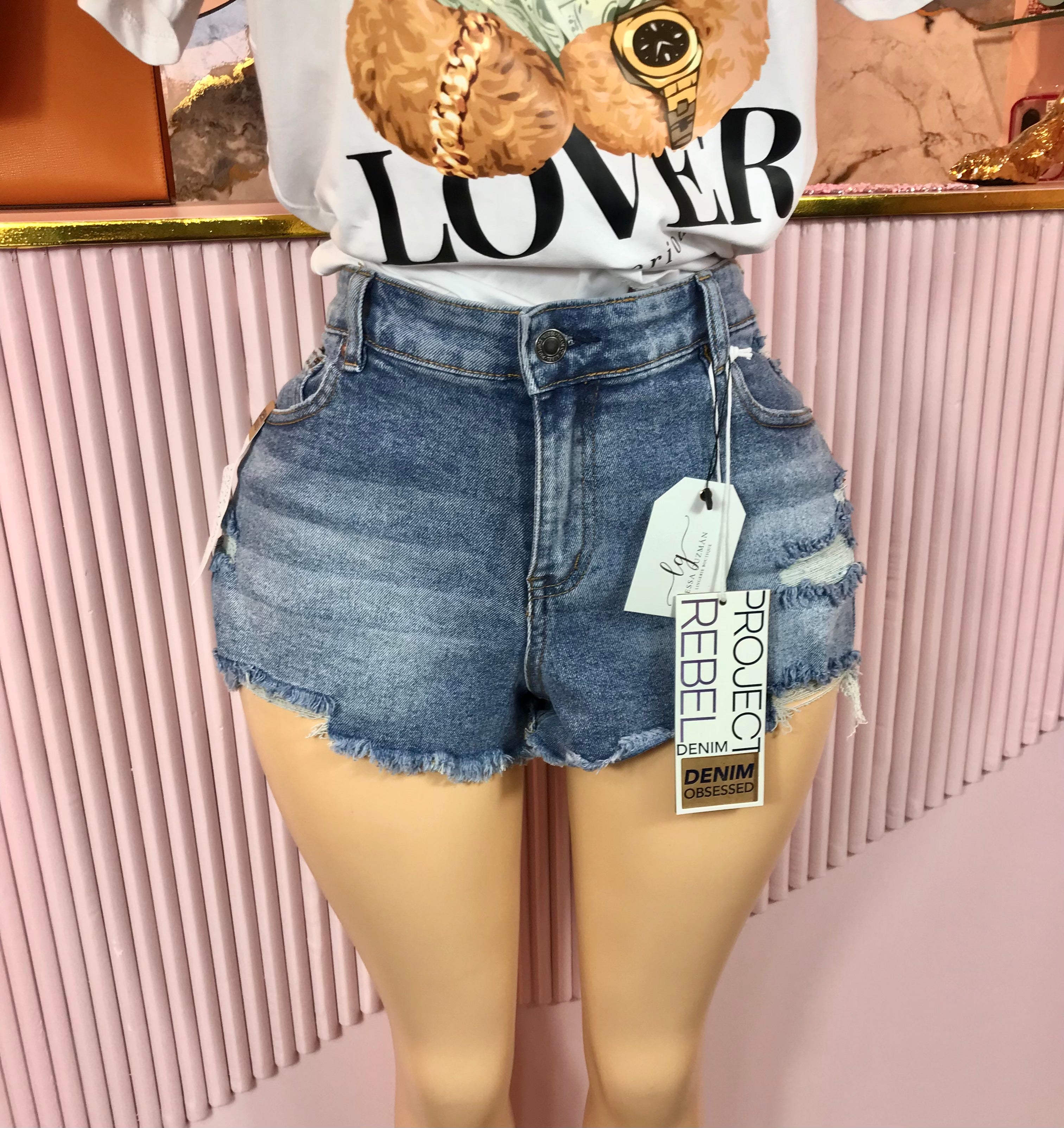 Short De Mezclilla Project Rebel Denim