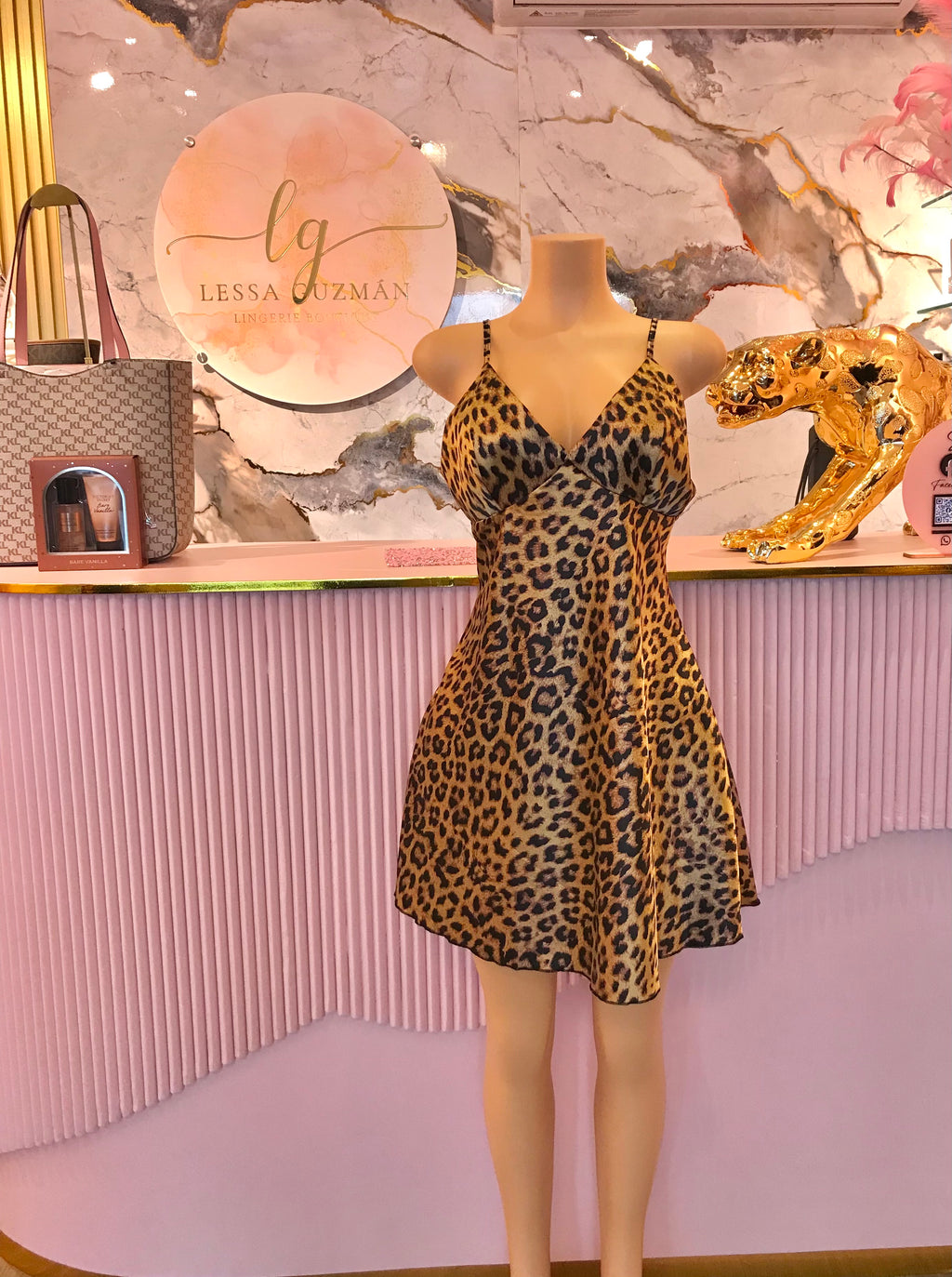 Bata de Seda Animal Print