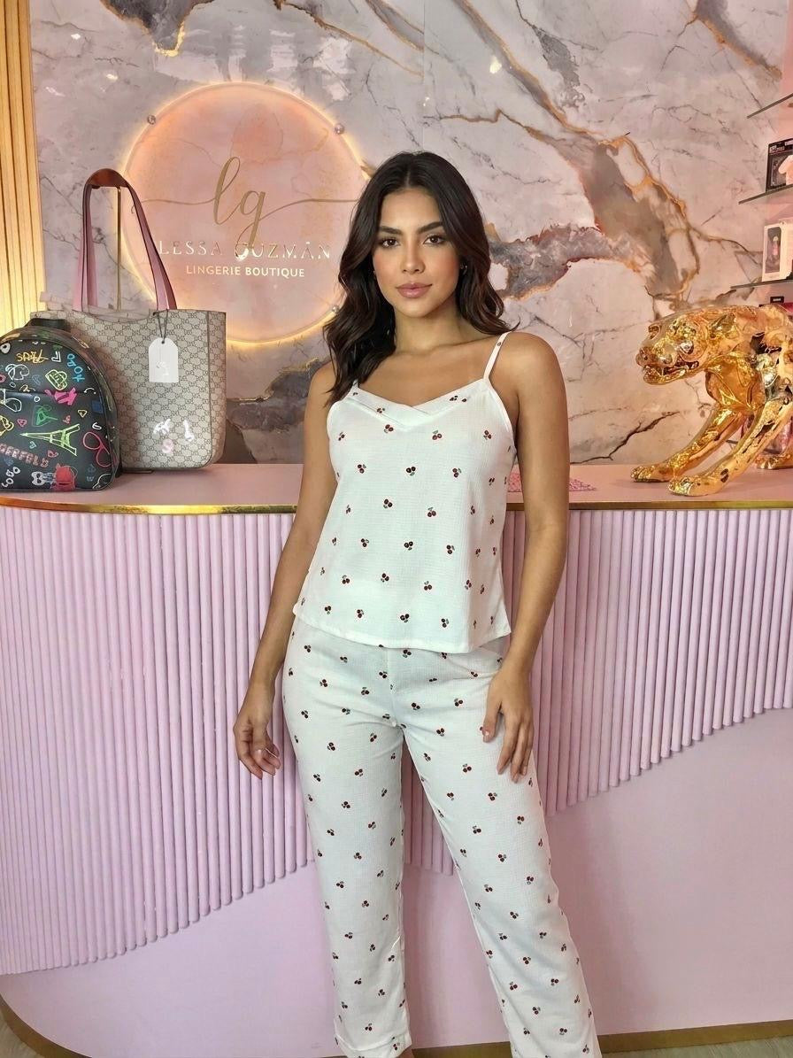 Pijama Cerezas de Pantalón 🍒