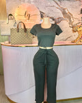 Conjunto Blusa y Pantalón con Brillos