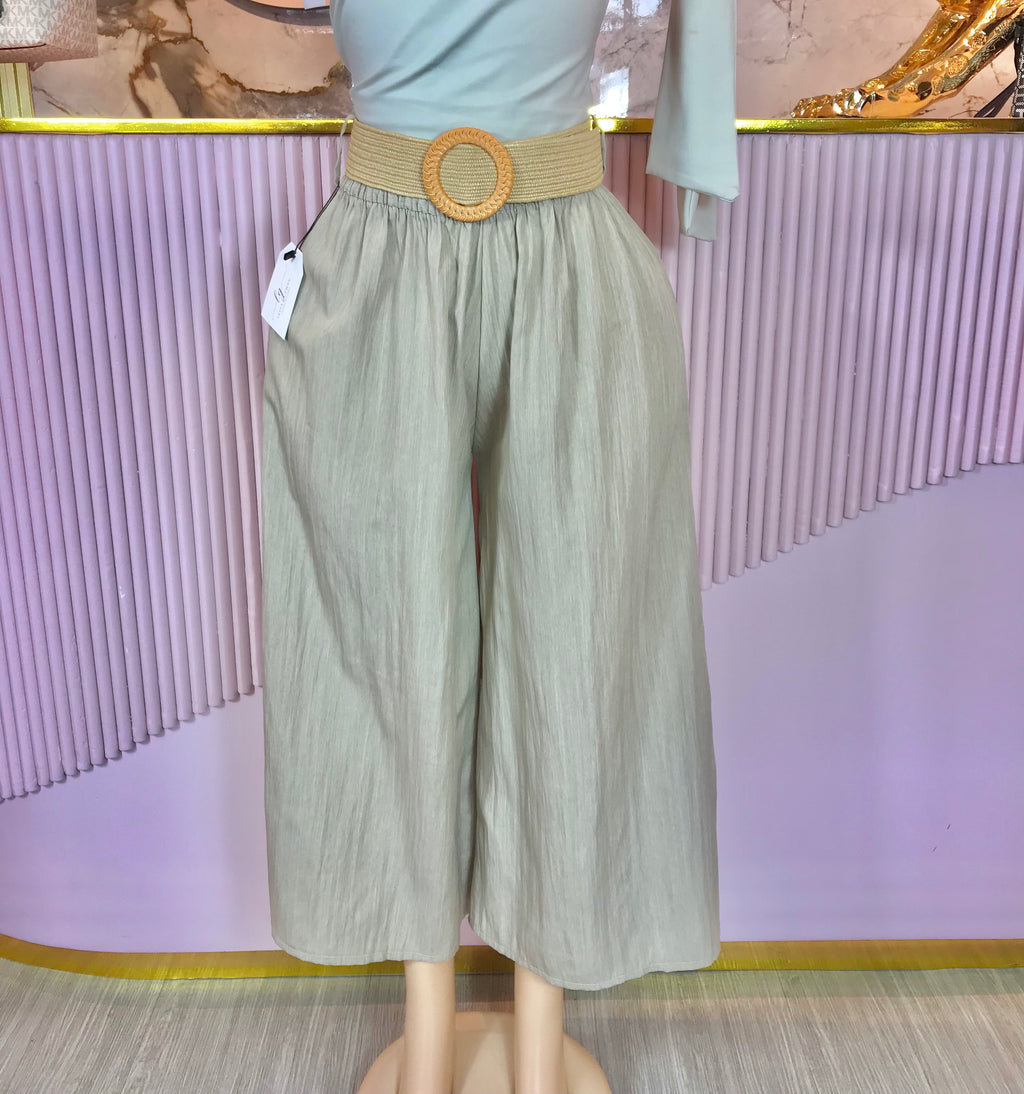 Pantalones con cinto