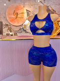 Conjunto deportivo azul