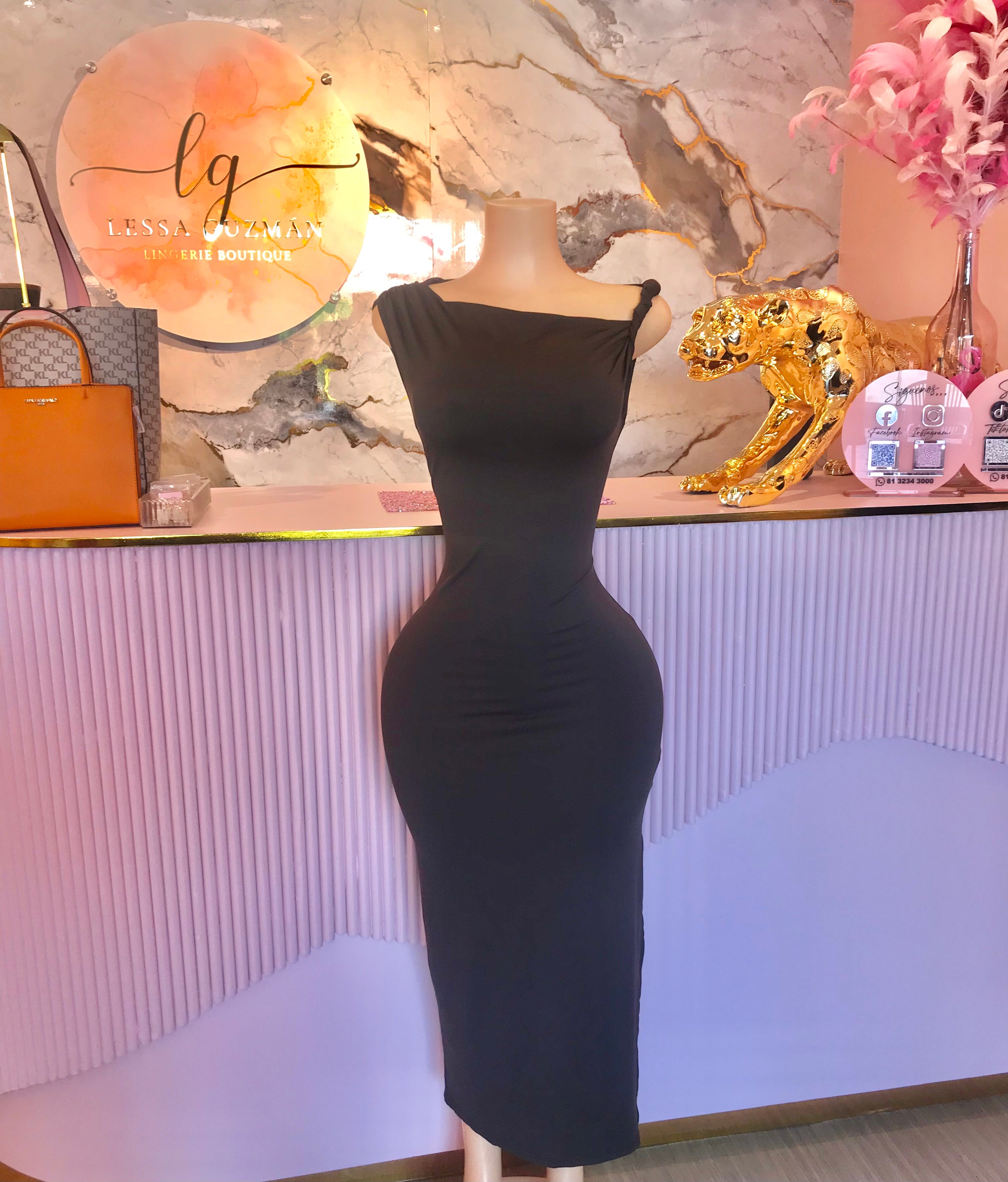 Vestido café