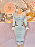 Vestido suéter Blanco