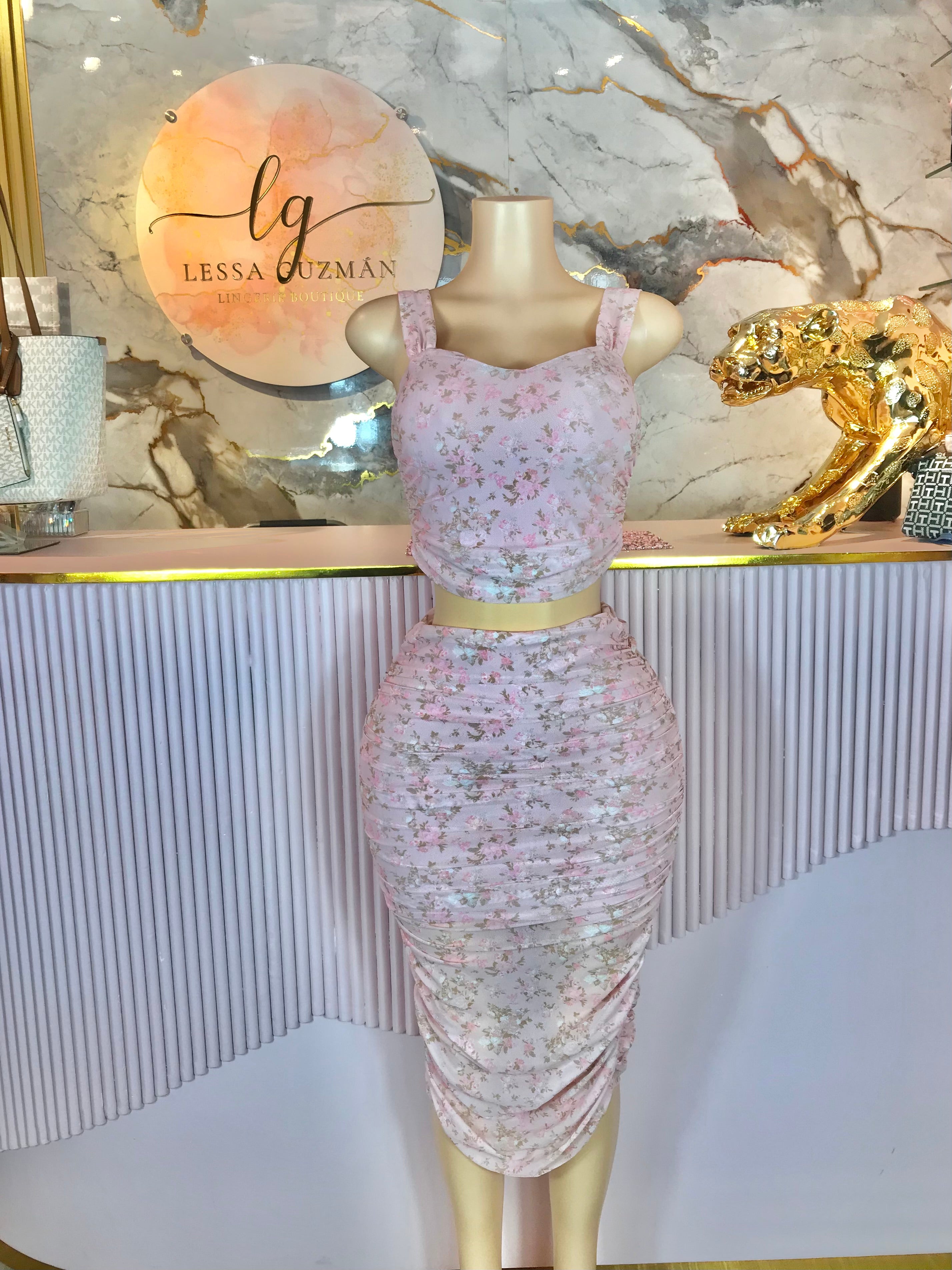 Conjunto Flores Rosas