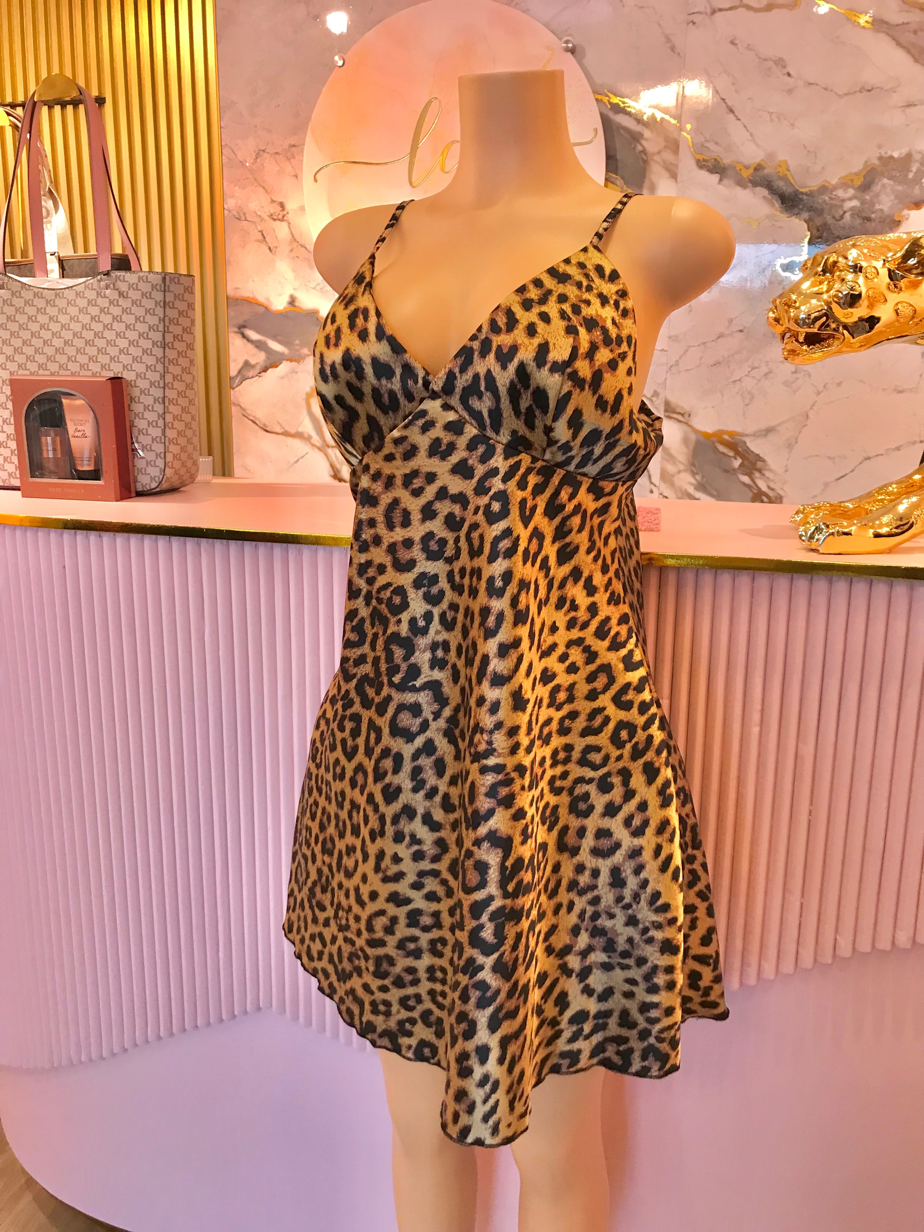 Bata de Seda Animal Print