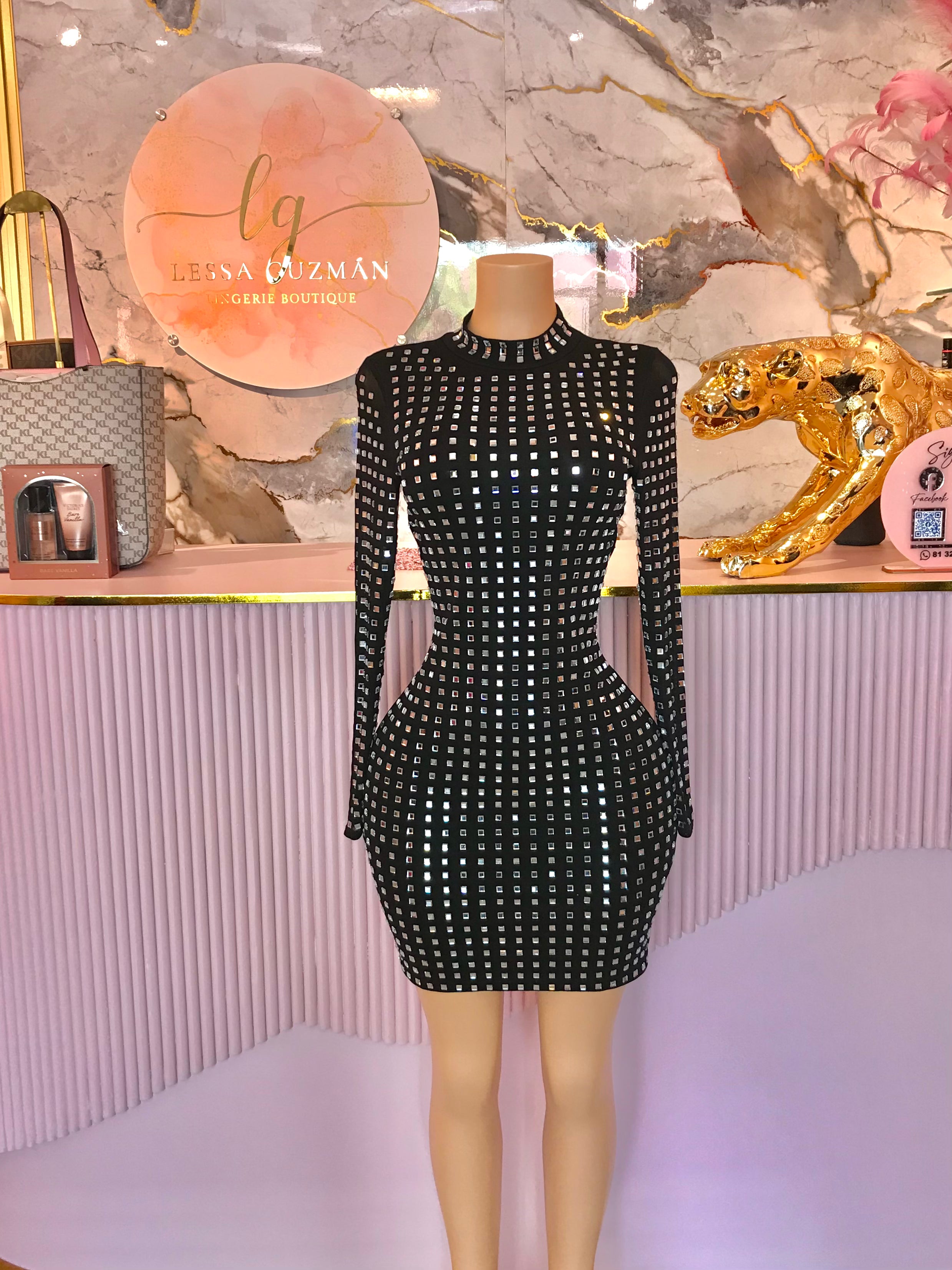 Vestido pedrería